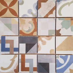 Malla Cartago - Mosaique grès 32x32cm - imitation ciment - unité 