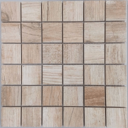 Malla Forest Beige - Mosaique imitation bois - grès cérame 29x29cm - unité 