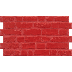 Parement mural cérame style pierre 31X56 cm MANHATTAN Rojo (rouge) - 1.21m² 