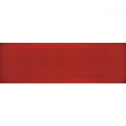 Carrelage métro biseauté rouge 10x30 cm Rojo brillant - 1.02m² Ribesalbes