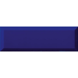 Carrelage Métro biseauté 10x30 cm azul bleu foncé brillant - 1.02m² 