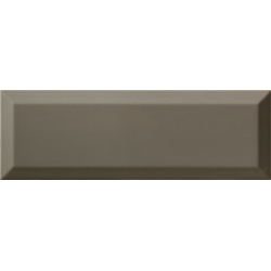 Carrelage Métro biseauté 10x30 cm gris foncé brillant - 1.02m² 