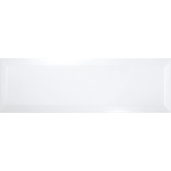 Carrelage Métro biseauté 10x30 cm blanc brillant - 1.02m² 