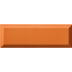 Carrelage Métro biseauté 10x30 cm naranja orange brillant - 1.02m² Ribesalbes