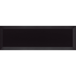 Carrelage Métro biseauté 10x30 cm noir brillant - 1.02m² Ribesalbes