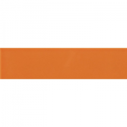 Carreau métro plat orange brillant 10x30 cm - boite de 1.02m² 
