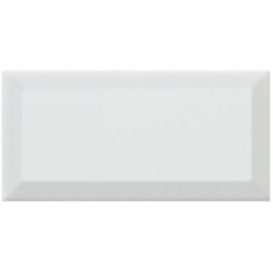 Carreau métro Blanc brillant 7,5x15 cm - 1 m² Realonda