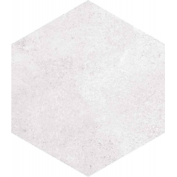 Carrelage hexagonal tomette blanche vieillie 23x26.6cm RIFT Blanche - 0.504m² 