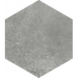 Carrelage hexagonal tomette anthracite vieillie 23x26.6cm RIFT Grafito - 0.504m² Realonda