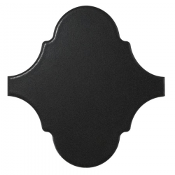 Carreau noir mat 12x12 SCALE ALHAMBRA BLACK MATT - 0.43m² Equipe