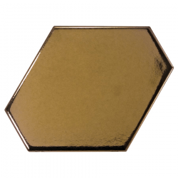 Carreau or métallisé 10.8x12.4cm SCALE BENZENE METALLIC - 23835 - 0.44m² 
