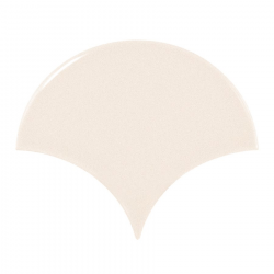 Carreau crème brillant 10.6x12cm SCALE FAN CREAM 21969 - 0.37m² 