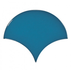 Carreau bleu électrique 10.6x12cm SCALE FAN ELECTRIC BLUE - 0.37m² Equipe