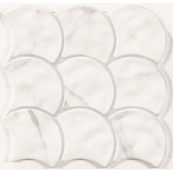 Carreau écaille marbré blanc gris 30x30 SCALE STATUARIO - 0.85m² 