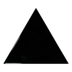 Carreau noir brillant 10.8x12.4cm SCALE TRIANGOLO BLACK - 0.20m² 