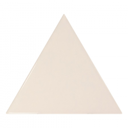 Carreau crème brillant 10.8x12.4cm SCALE TRIANGOLO CREAM - 0.20m² 