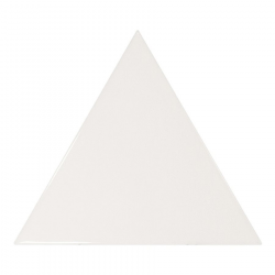 Carreau blanc brillant 10.8x12.4cm SCALE TRIANGOLO WHITE - 0.20m² 
