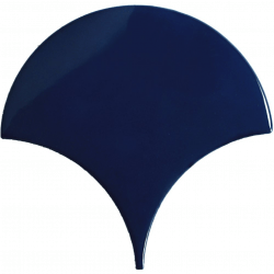 Carreau écaille bleu marine nuancé 12.7x6.2 SQUAMA TURCHESE - 0.377m² 