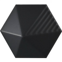 Carrelage effet 3D UMBRELLA BLACK MATT 12.4x10.7 23029 - 0.44m²/bte Equipe