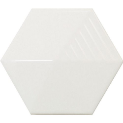 Carrelage effet 3D UMBRELLA WHITE MATT 12.4x10.7 - 23030 - 0.44m² Ragno