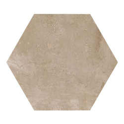 Carrelage hexagonal beige marron 29.2x25.4cm URBAN HEXAGON NUT 23513 R9 - 1m² 