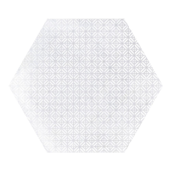 Carrelage hexagonal décor blanc 29.2x25.4cm URBAN HEXAGON MÉLANGE LIGHT 23516 R9 - 1m² 