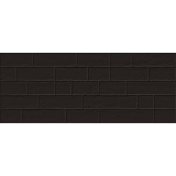 Parement mural briquettes noires Marlon Edale Negro 20x50cm - 1m² 