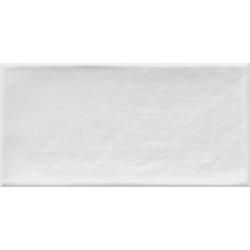 Faience murale blanche patinée ETNIA 10x20cm - 1.36m² 