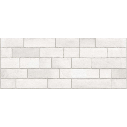 Parement mural briquettes Marlon Nieve 20x50 cm - 1m² 