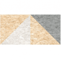 Carrelage rectifié imitation OSB bois aggloméré TELEGU-R Natural Multicolor 59.3X119.3 cm - 1.42 m² 