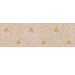 Faience murale beige motif triangle or 32x99cm BARDOT-R Beige - 1 