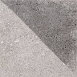 Carrelage style ancien Triangulaire 20x20 cm Tirol Gris Mix - 1m² 