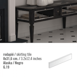 Plinthe intérieur Blanc Alaska 8x31.6 cm - 10.11mL 