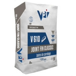 Joint fin classic pour carrelage V610 blanc - 25 kg 
