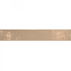 Carrelage uni brillant beige 6.5x40cm COUNTRY VISON 13252 1m² 