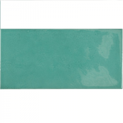 Faience effet zellige bleu turquoise 6.5x13.2 VILLAGE TEAL 25573 - 0.5 m² Equipe