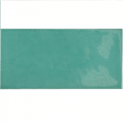 Faience effet zellige bleu turquoise 6.5x13.2 VILLAGE TEAL 25573 - 0.5 m² Realonda