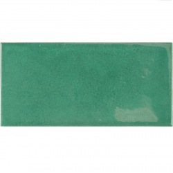 Faience effet zellige vert émeraude 6.5x13.2 VILLAGE ESMERALD GREEN 25584 - 0.5 m² Equipe