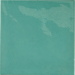 Faience effet zellige bleu turquoise 13.2x13.2 VILLAGE TEAL 25590 - 1m² ESTUDIO CERAMICO