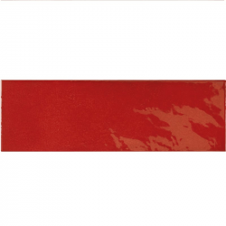 Faience effet zellige rouge 6.5x20 VILLAGE VOLCANIC RED 25633 - 0.5m² 