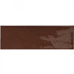 Faience effet zellige marron 6.5x20 VILLAGE WALNUT BROWN 25644 - 0.5 m² 