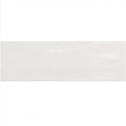 Faience nuancée effet zellige blanche 6.5x20 RIVIERA WHITE 25837 - 0.5 m² Equipe