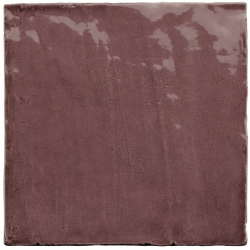 Faience nuancée effet zellige violet 13.2x13.2 RIVIERA JUNEBERRY 25858-1 m² ESTUDIO CERAMICO