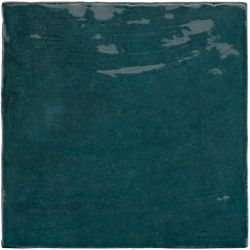 Faience nuancée effet zellige bleu canard 13.2x13.2 RIVIERA QUETZAL 25859- 1 m² 