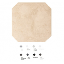 Carrelage octogonal marbré à cabochons 20x20 OCTAGON MARMOL BEIGE 21009 - 1m² 