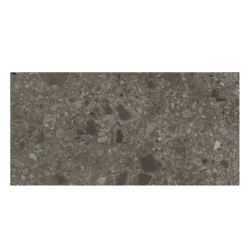 Carrelage satiné style pierre rectifié 40x80cm HANNOVER BLACK NATURAL R10 - 1.28m² Baldocer