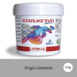 Litokol Starlike EVO Grigio Cemento C.125 Mortier époxy - 5 kg 