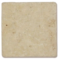 Carrelage pierre TRAVERTIN vieilli beige CLASSIC MIX 10x10cm - 0.5m² 