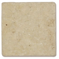 Carrelage pierre TRAVERTIN vieilli beige LIGHT MIX 10x10cm - 0.5m² 