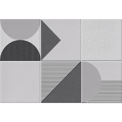 Faïence géométrique grise 23x33.5 cm NAGO MARENGO- 1m² Vives Azulejos y Gres